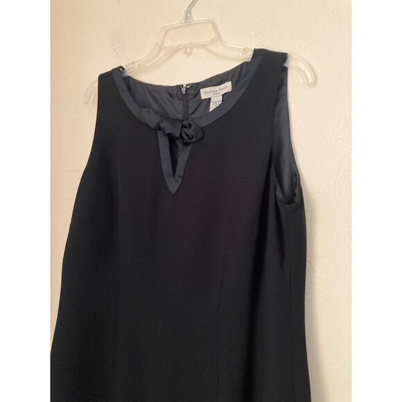 Amanda Smith Women's Dress Size 16 Black Sheath Sleeveless Cocktail NWOT - Picture 3 of 6